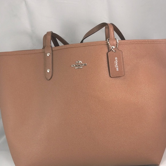 Coach Handbags - Coach Reversible City Coach Brown /Yellow Tote.